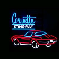 Corvette Sting Ray Magasin Entrée Enseigne Néon