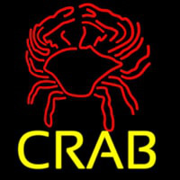 Crab Block With Logo 2 Enseigne Néon