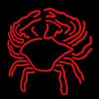 Crab Block With Logo Enseigne Néon