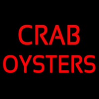 Crab Oysters Enseigne Néon