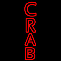 Crab Vertical Enseigne Néon