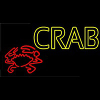 Crab With Logo 1 Enseigne Néon