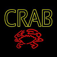 Crab With Logo Enseigne Néon