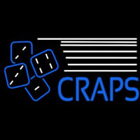 Craps With Hand Logo Enseigne Néon