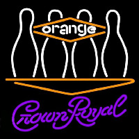 Crown Royal Bowling Orange Beer Sign Enseigne Néon