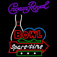 Crown Royal Bowling Spare Time Beer Sign Enseigne Néon
