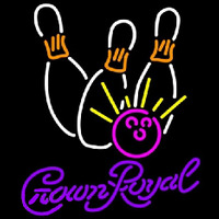 Crown Royal Bowling White Pink Beer Sign Enseigne Néon