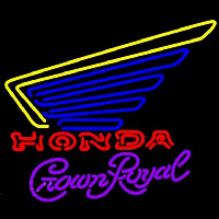 Crown Royal Honda Motorcycles Gold Wing Beer Sign Enseigne Néon