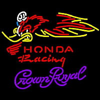 Crown Royal Honda Racing Woody Woodpecker Crf 250 450 Motorcycle Beer Sign Enseigne Néon
