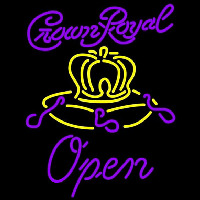 Crown Royal Open Beer Sign Enseigne Néon