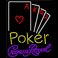 Crown Royal Poker Ace Series Beer Sign Enseigne Néon