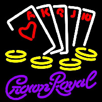 Crown Royal Poker Ace Series Beer Sign Enseigne Néon