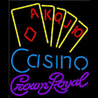 Crown Royal Poker Casino Ace Series Beer Sign Enseigne Néon