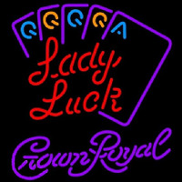Crown Royal Poker Lady Luck Series Beer Sign Enseigne Néon