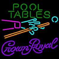 Crown Royal Pool Tables Billiards Beer Sign Enseigne Néon