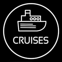 Cruises Icon Button Enseigne Néon