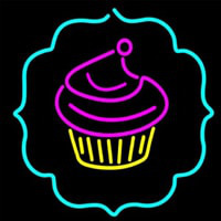 Cupcake Logo Enseigne Néon