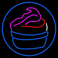 Cupcake Logo Enseigne Néon