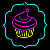 Cupcake Logo Enseigne Néon