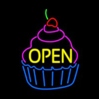Cupcake Open Enseigne Néon