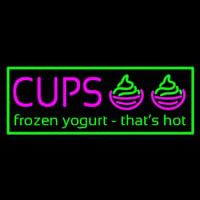 Cups Frozen Yogurt Enseigne Néon