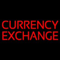 Currency E change Enseigne Néon