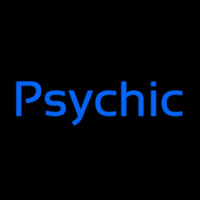 Cursive Blue Psychic Enseigne Néon