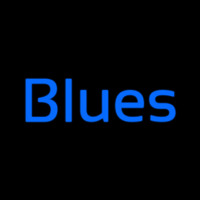 Cursive Blues Blue Enseigne Néon