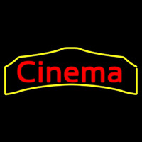 Cursive Cinema Enseigne Néon