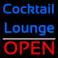 Cursive Cocktail Lounge Open 1 Enseigne Néon