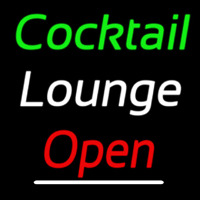 Cursive Cocktail Lounge Open 2 Enseigne Néon