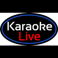 Cursive Karaoke Live Enseigne Néon