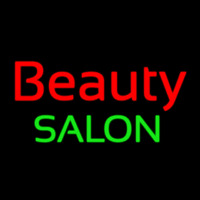 Cursive Red Beauty Salon Green Enseigne Néon