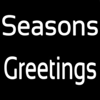 Cursive Seasons Greetings Enseigne Néon