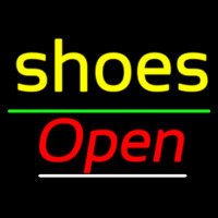 Cursive Shoes Open Enseigne Néon