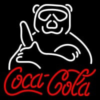 Custom Coca Cola Sign With Panda Enseigne Néon