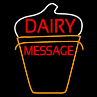 Custom Dairy On Logo Enseigne Néon
