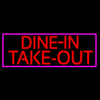 Custom Dine In Take Out Enseigne Néon