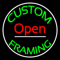 Custom Framing Open Frame With Border Enseigne Néon
