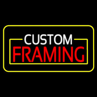 Custom Framing Yellow Border Enseigne Néon