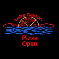 Custom Lake Gaston Pizza Open Enseigne Néon