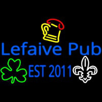 Custom Lefaive Pub Est 2011 Enseigne Néon