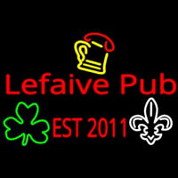 Custom Lefaive Pub Est 2011 Enseigne Néon