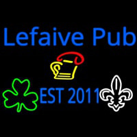 Custom Lefaive Pub Est 2011 Enseigne Néon