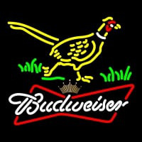 Custom Pheasant Budweiser Tie Crown Enseigne Néon