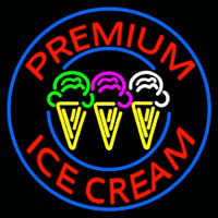 Custom Premium Ice Cream Enseigne Néon