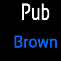 Custom Pub Brown 2 Enseigne Néon