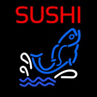 Custom Sushi With Fish Diet 1 Enseigne Néon