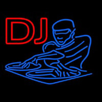 DJ Disc Jockey Disco Music Enseigne Néon