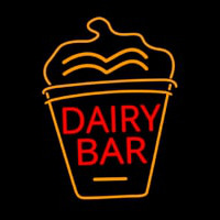 Dairy Bar With Logo Enseigne Néon